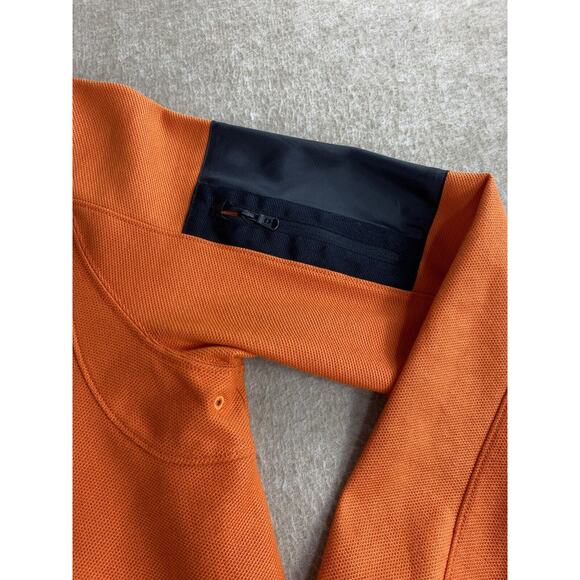 Victorinox Tailored Fit Full Zip Jacket Mens Size M Orange Sweatshirt - Picture 4 of 10